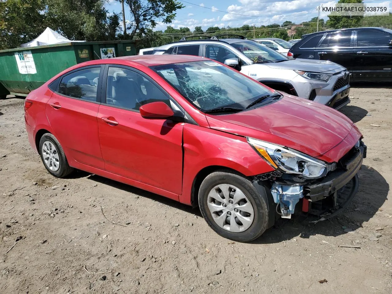 KMHCT4AE1GU038759 2016 Hyundai Accent Se