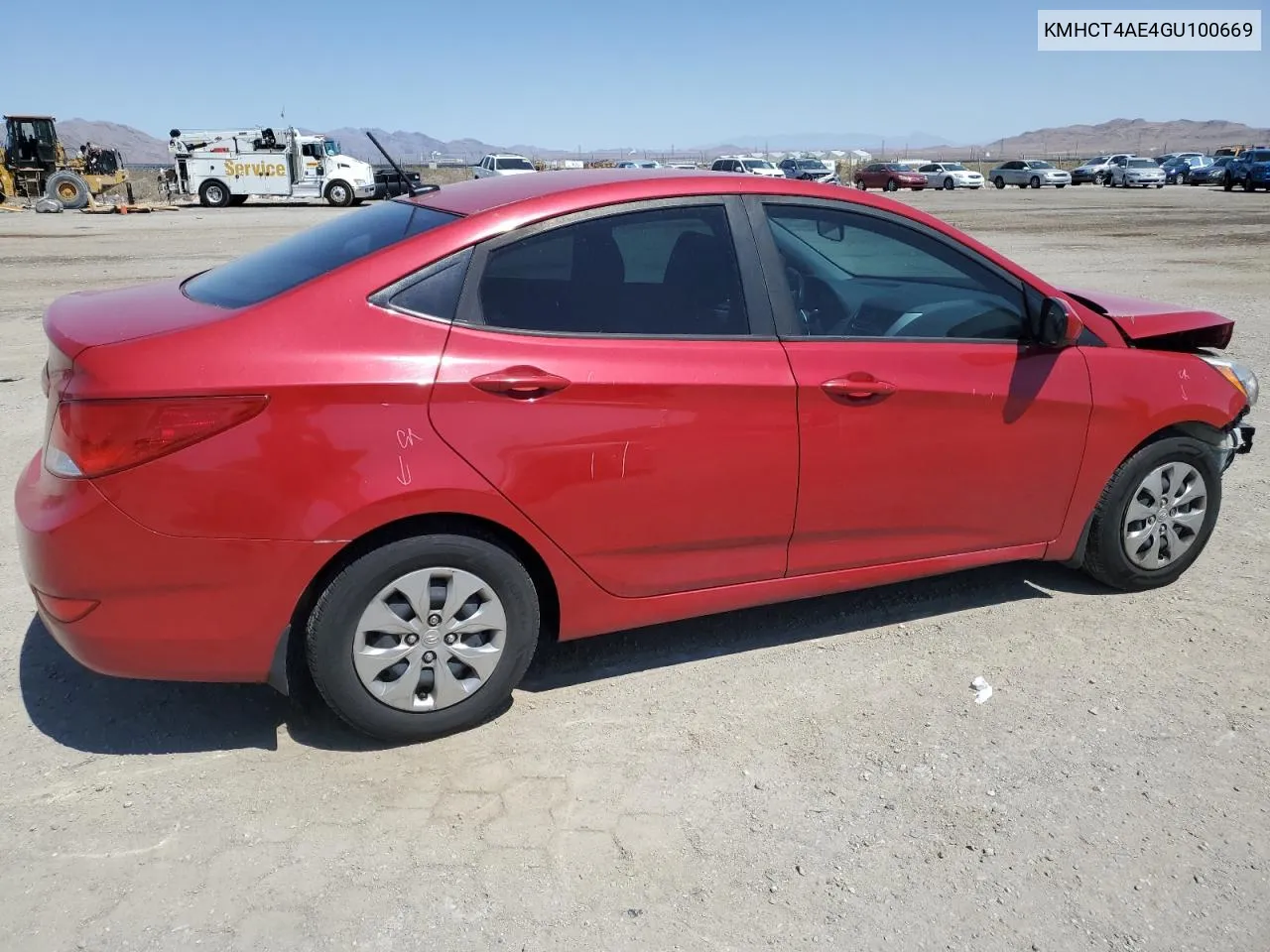 2016 Hyundai Accent Se VIN: KMHCT4AE4GU100669 Lot: 68574414