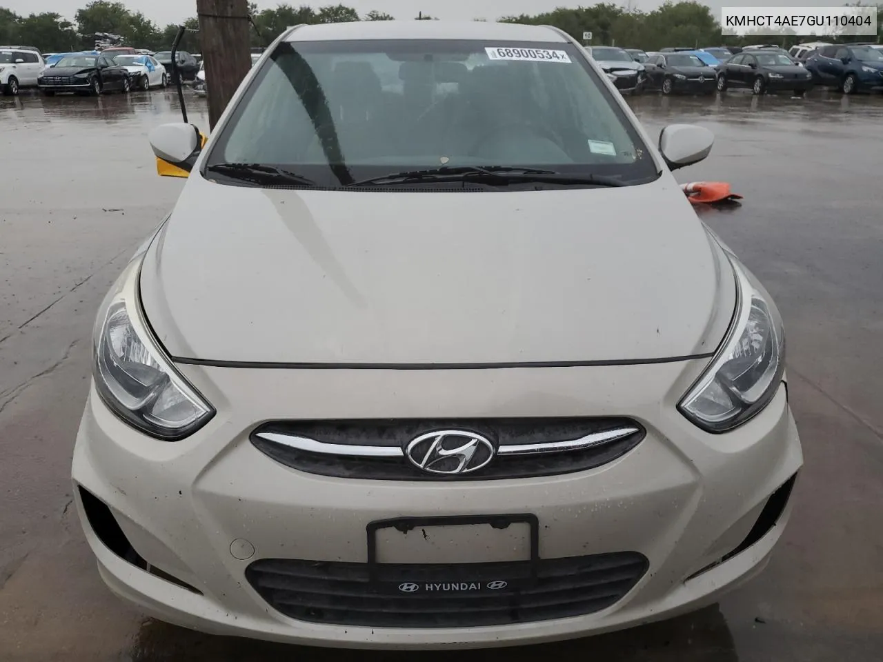 2016 Hyundai Accent Se VIN: KMHCT4AE7GU110404 Lot: 68900534