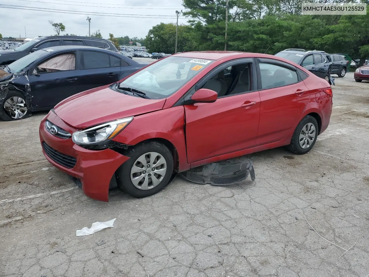 2016 Hyundai Accent Se VIN: KMHCT4AE3GU125529 Lot: 69375454