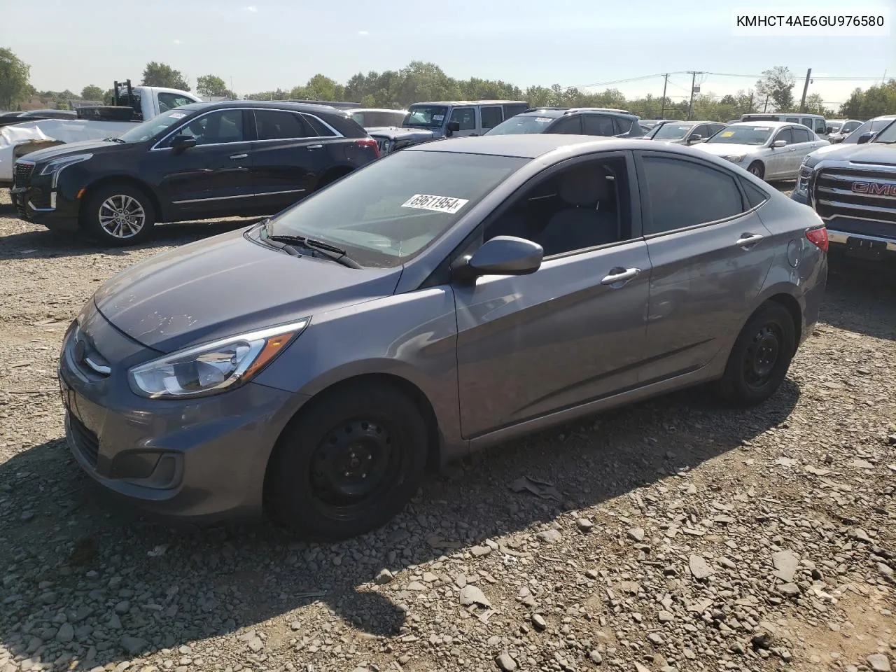 2016 Hyundai Accent Se VIN: KMHCT4AE6GU976580 Lot: 69611954