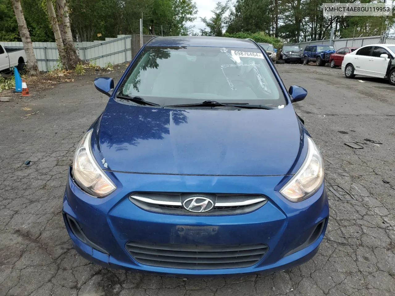 2016 Hyundai Accent Se VIN: KMHCT4AE8GU119953 Lot: 69876464