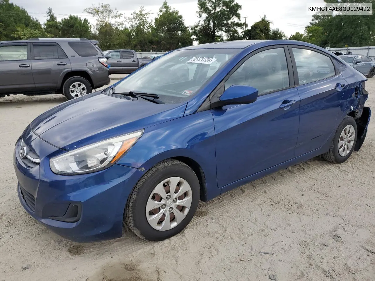 2016 Hyundai Accent Se VIN: KMHCT4AE8GU029492 Lot: 70721724