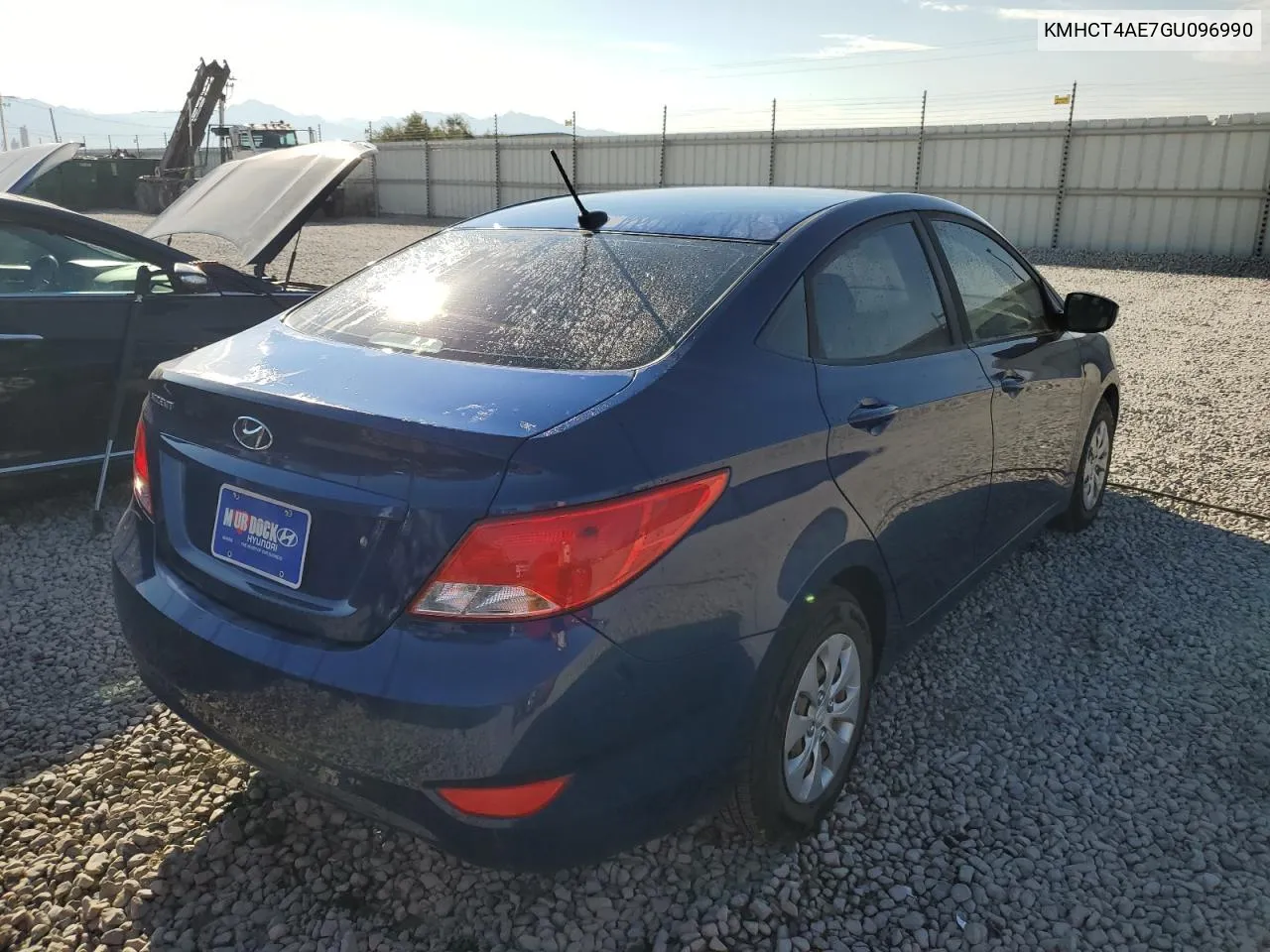 2016 Hyundai Accent Se VIN: KMHCT4AE7GU096990 Lot: 70813394