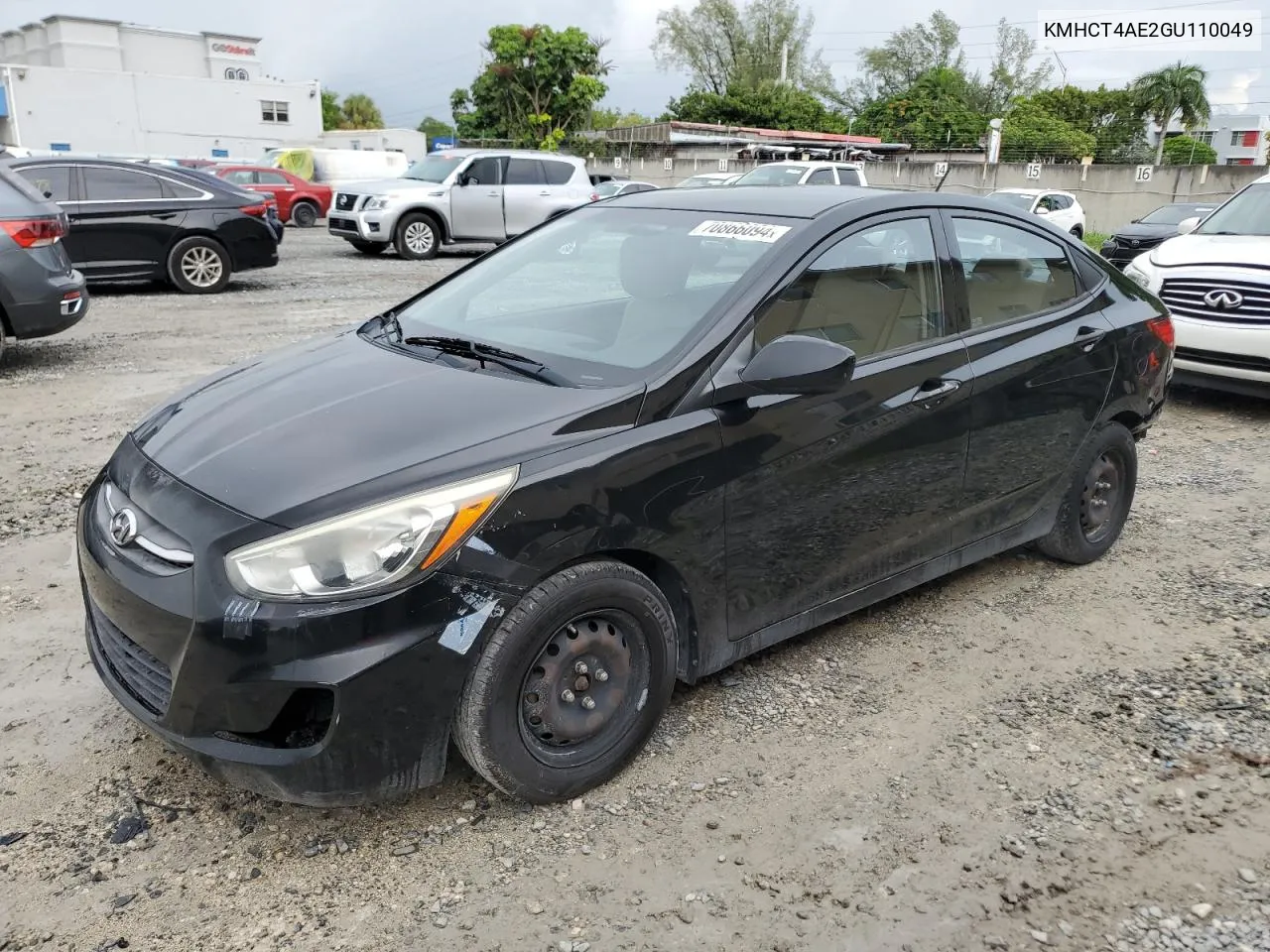 2016 Hyundai Accent Se VIN: KMHCT4AE2GU110049 Lot: 70866094