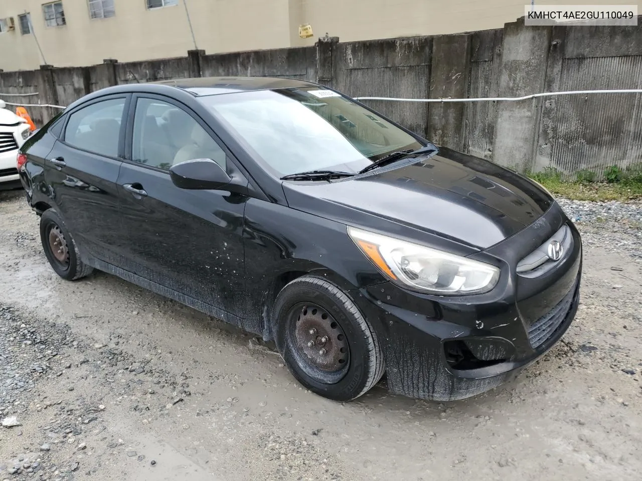 2016 Hyundai Accent Se VIN: KMHCT4AE2GU110049 Lot: 70866094