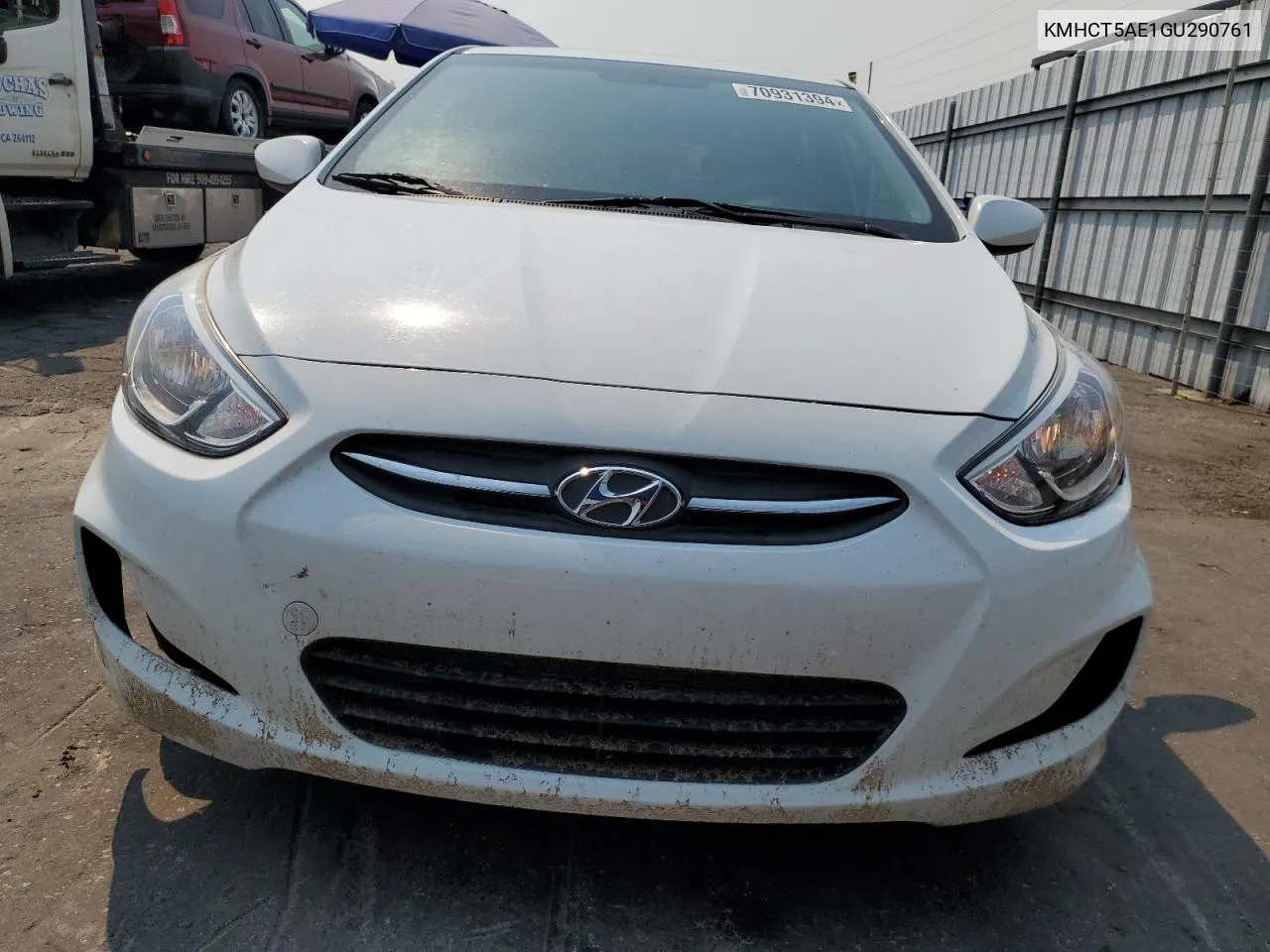 2016 Hyundai Accent Se VIN: KMHCT5AE1GU290761 Lot: 70931394