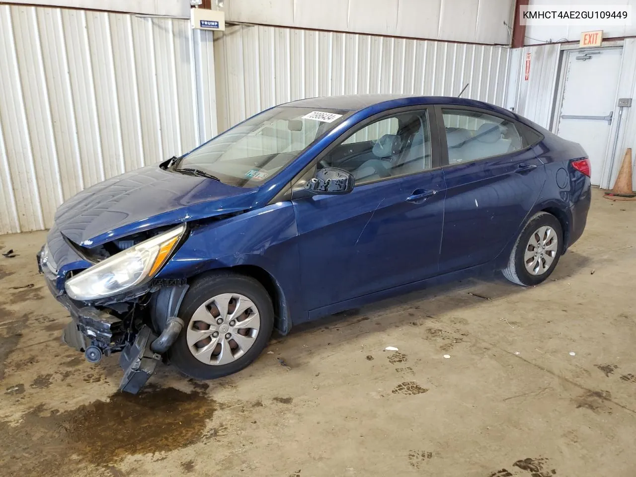 2016 Hyundai Accent Se VIN: KMHCT4AE2GU109449 Lot: 70986434