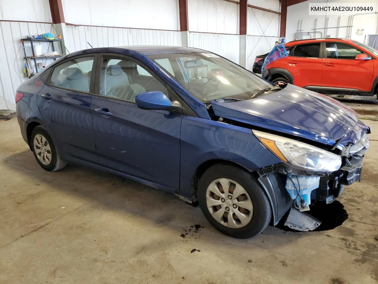 2016 Hyundai Accent Se VIN: KMHCT4AE2GU109449 Lot: 70986434