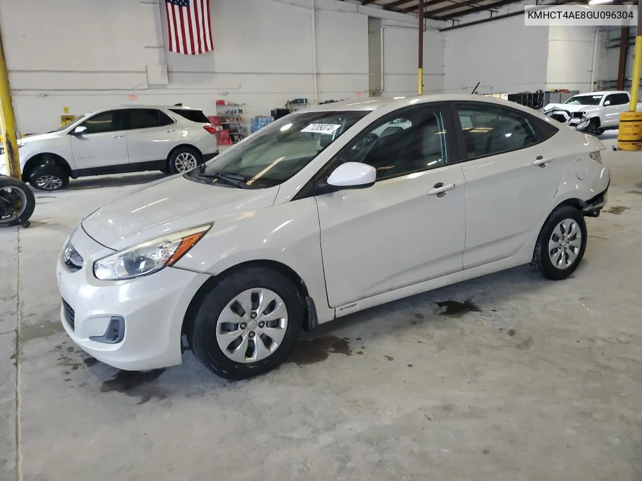 2016 Hyundai Accent Se VIN: KMHCT4AE8GU096304 Lot: 71209374