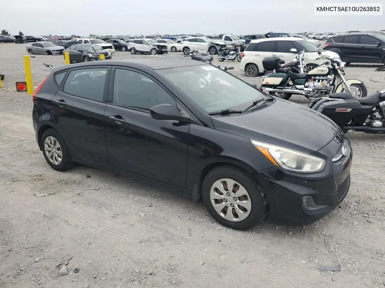 2016 Hyundai Accent Se VIN: KMHCT5AE1GU263852 Lot: 71350454