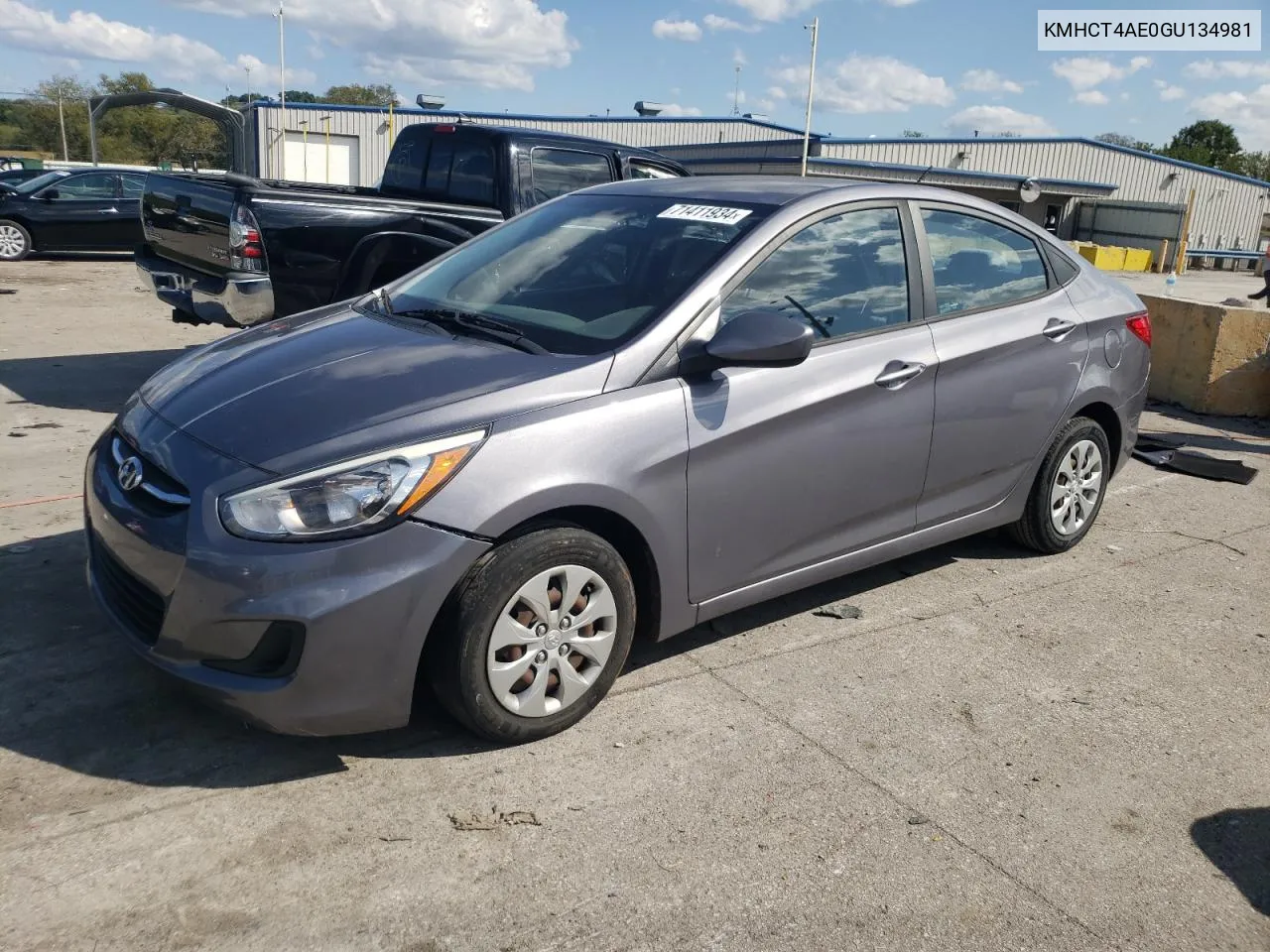 2016 Hyundai Accent Se VIN: KMHCT4AE0GU134981 Lot: 71411934