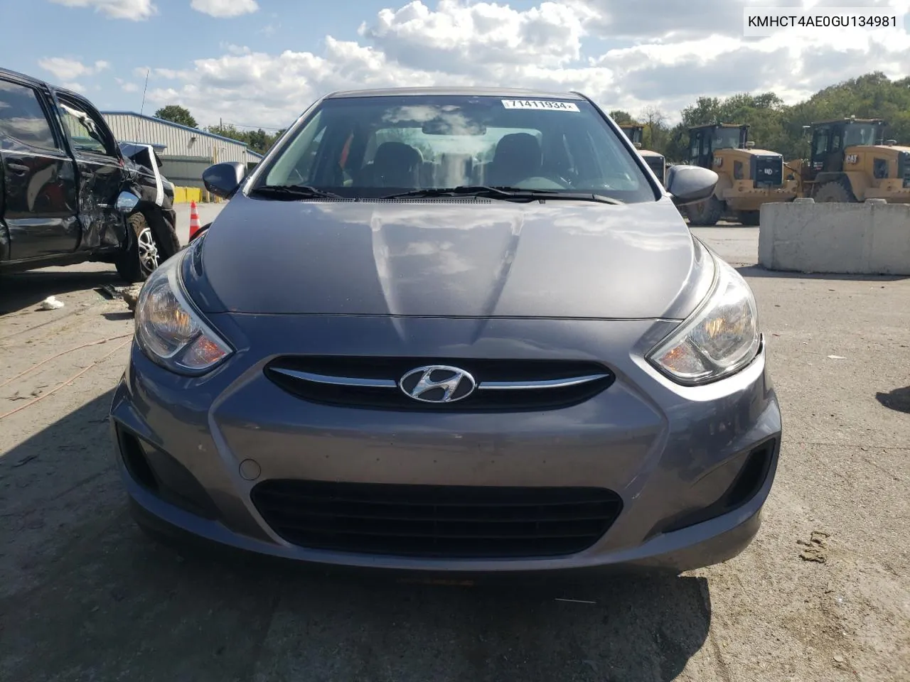 2016 Hyundai Accent Se VIN: KMHCT4AE0GU134981 Lot: 71411934