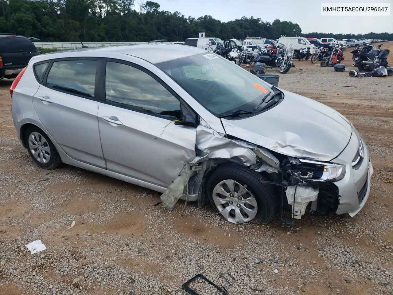 2016 Hyundai Accent Se VIN: KMHCT5AE0GU296647 Lot: 71606444