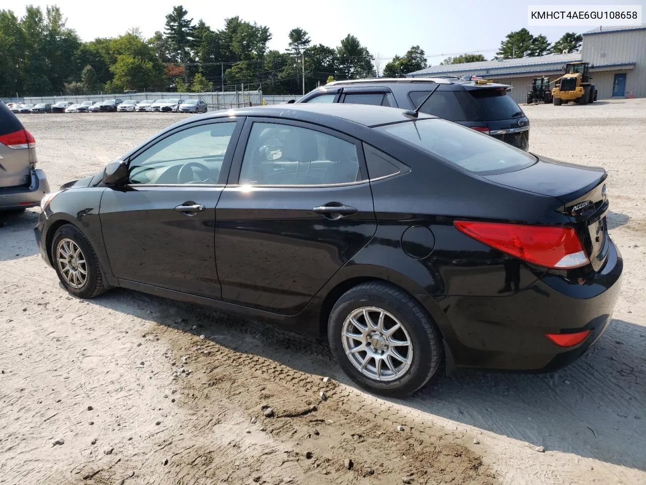 2016 Hyundai Accent Se VIN: KMHCT4AE6GU108658 Lot: 71629164