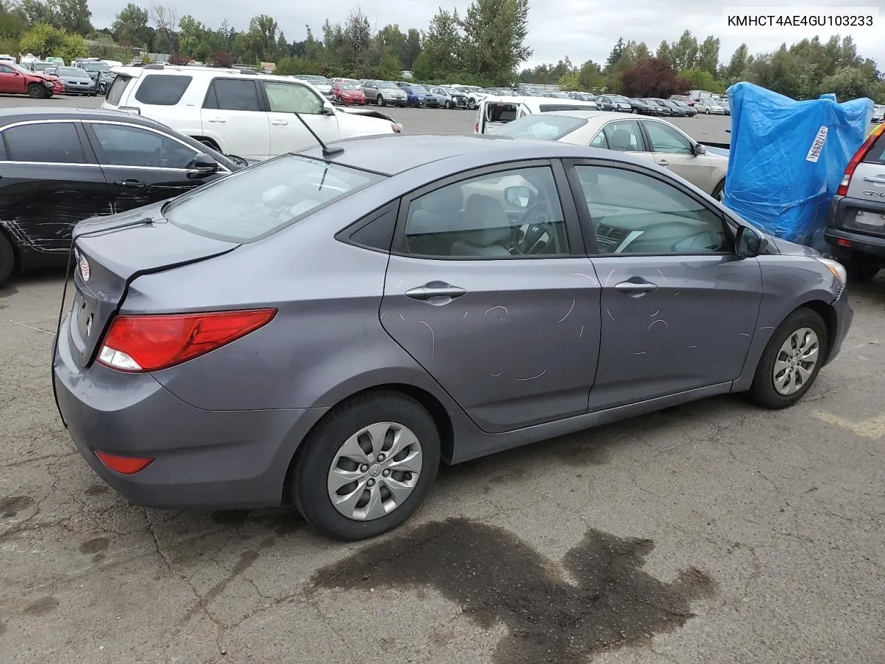 2016 Hyundai Accent Se VIN: KMHCT4AE4GU103233 Lot: 71652324