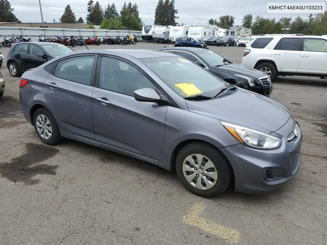 2016 Hyundai Accent Se VIN: KMHCT4AE4GU103233 Lot: 71652324