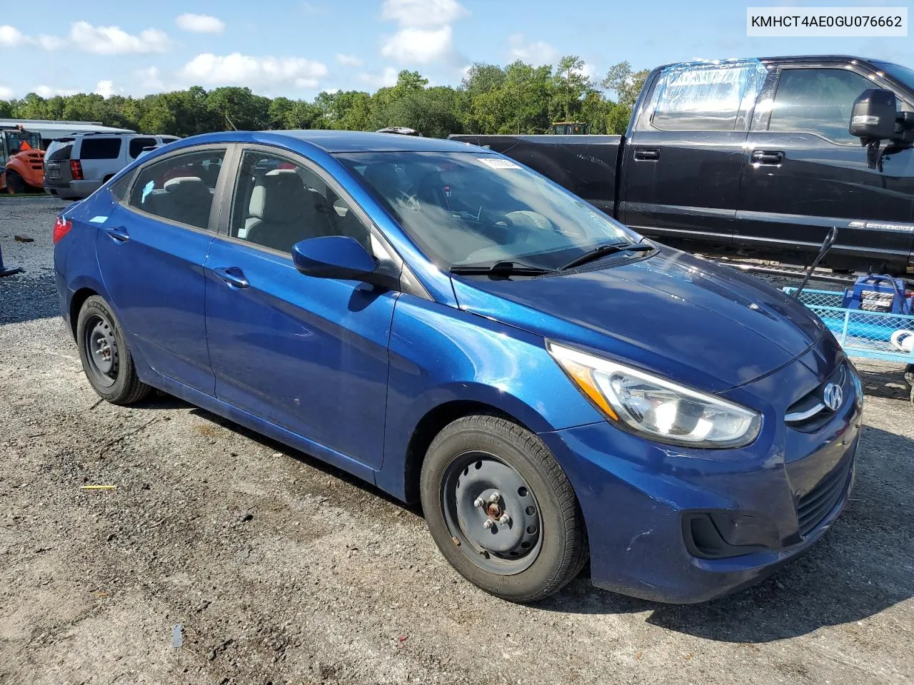 2016 Hyundai Accent Se VIN: KMHCT4AE0GU076662 Lot: 71770214