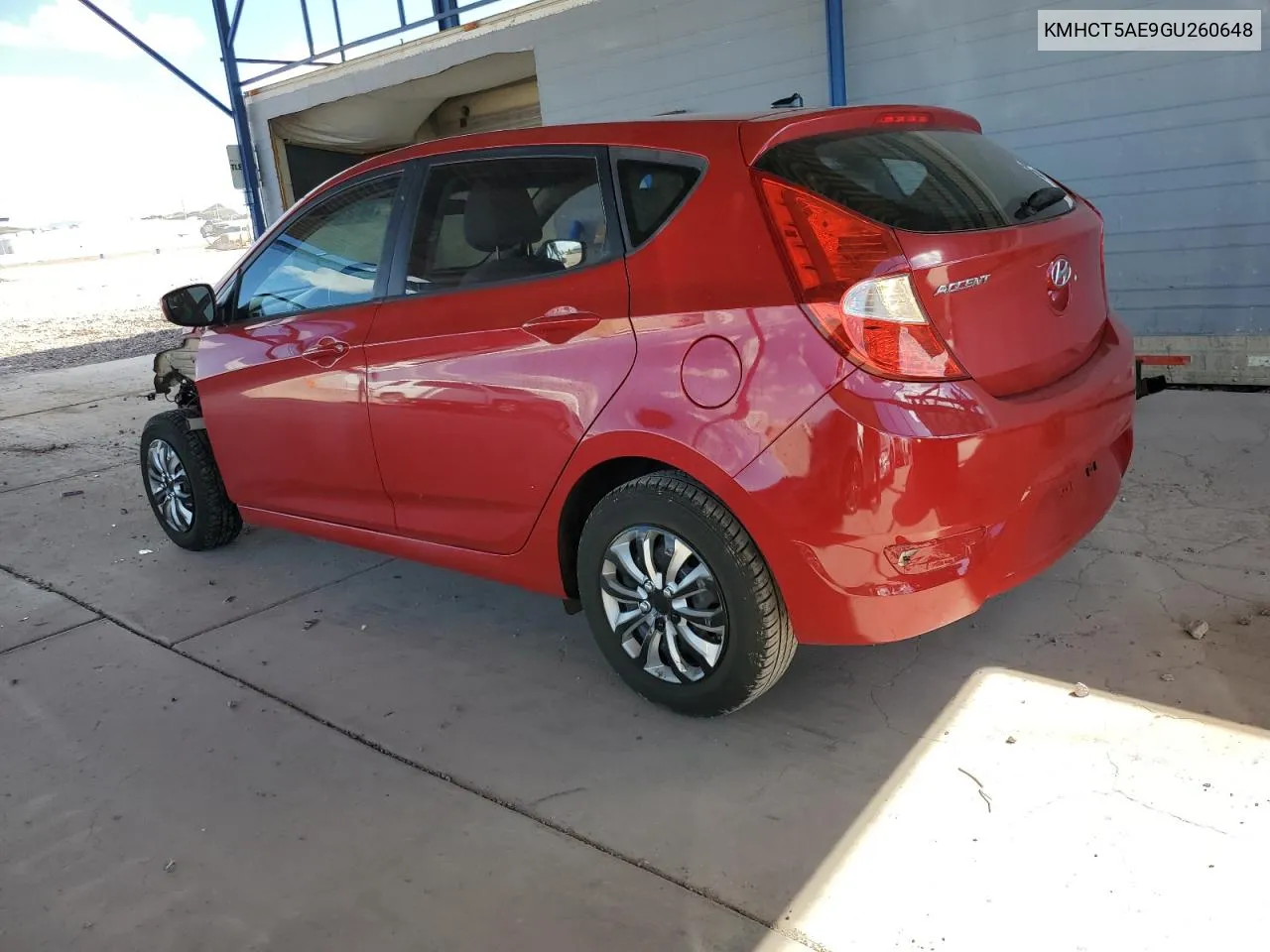 2016 Hyundai Accent Se VIN: KMHCT5AE9GU260648 Lot: 71813694