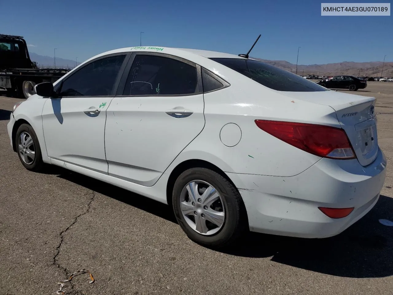 KMHCT4AE3GU070189 2016 Hyundai Accent Se