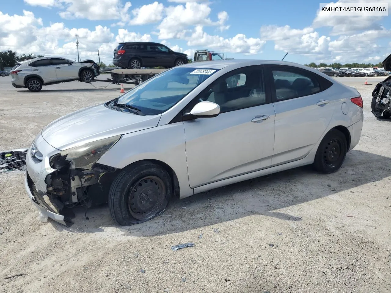 2016 Hyundai Accent Se VIN: KMHCT4AE1GU968466 Lot: 72548244