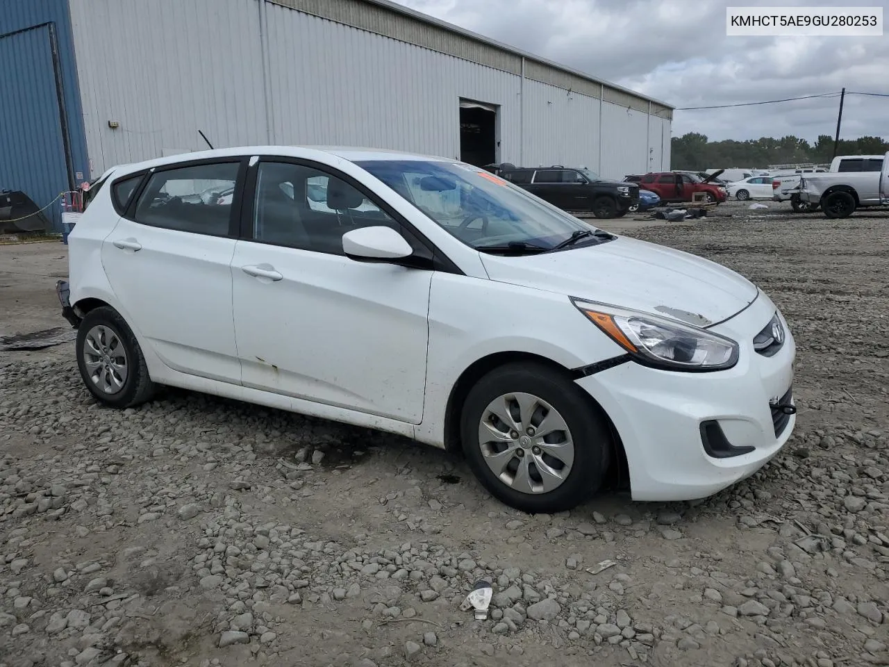 2016 Hyundai Accent Se VIN: KMHCT5AE9GU280253 Lot: 72621034