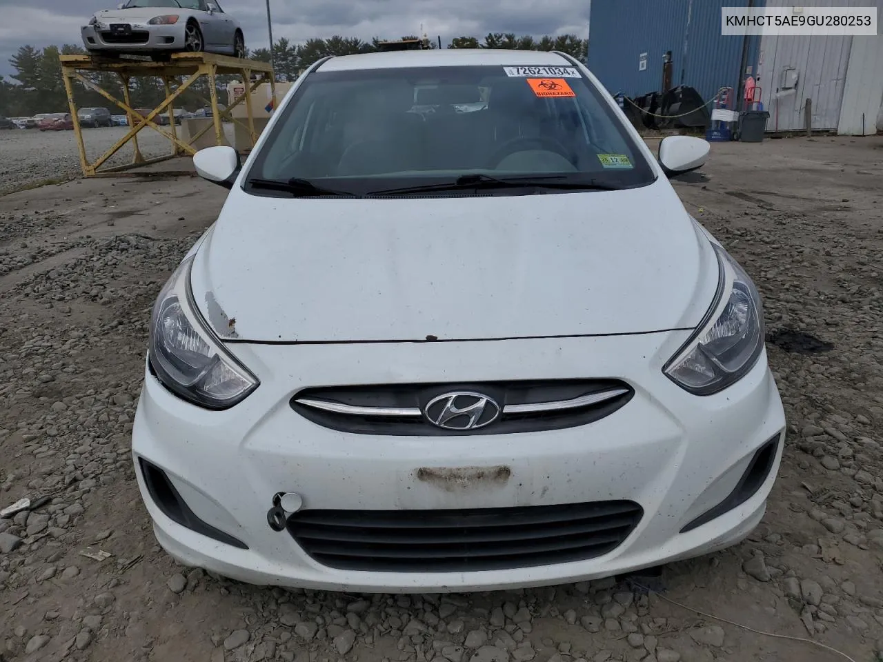 2016 Hyundai Accent Se VIN: KMHCT5AE9GU280253 Lot: 72621034