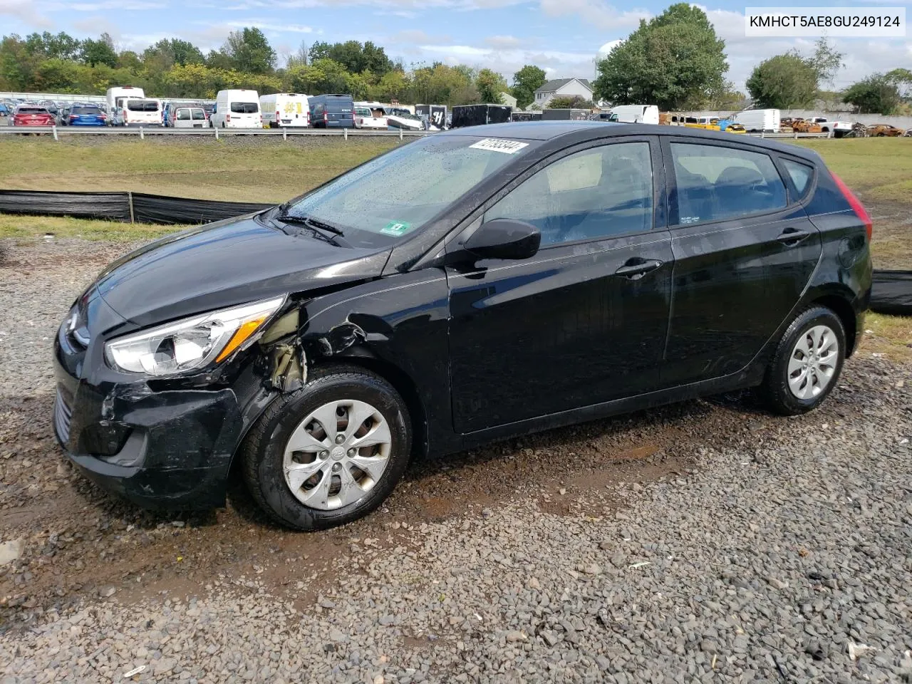 2016 Hyundai Accent Se VIN: KMHCT5AE8GU249124 Lot: 72793344