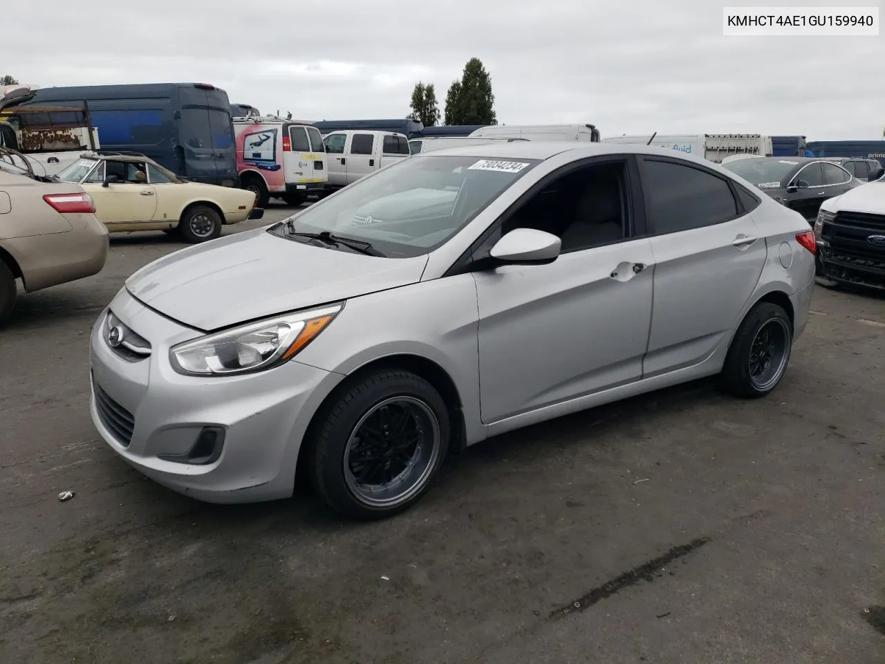 2016 Hyundai Accent Se VIN: KMHCT4AE1GU159940 Lot: 73034234