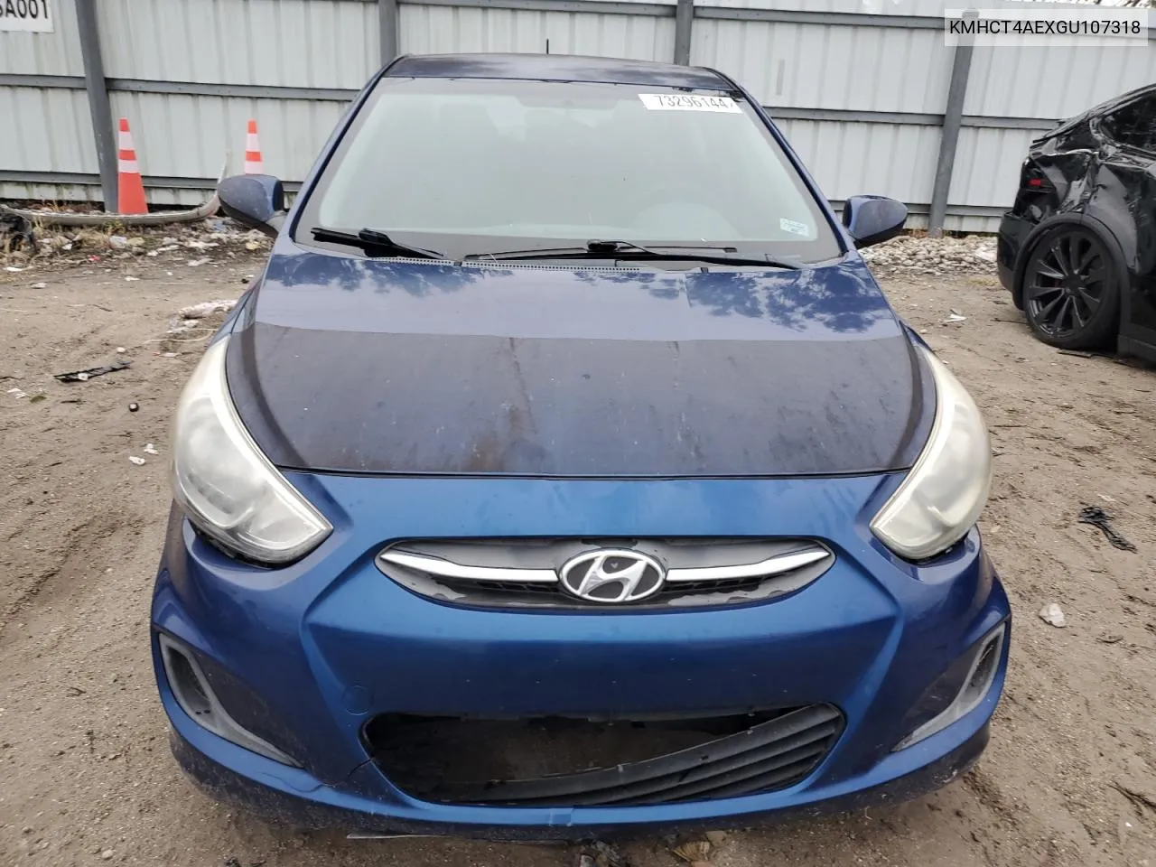 2016 Hyundai Accent Se VIN: KMHCT4AEXGU107318 Lot: 73296144