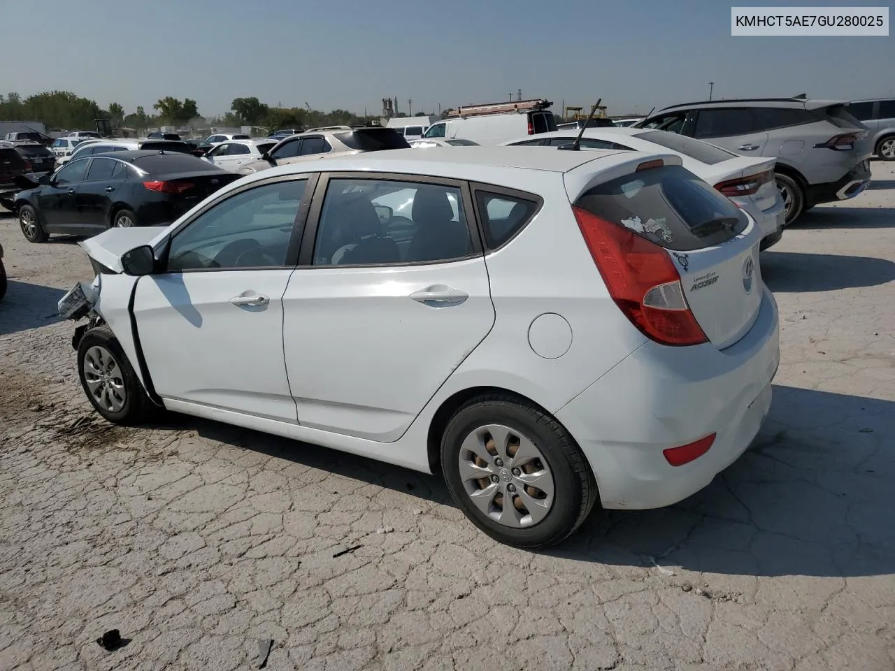 2016 Hyundai Accent Se VIN: KMHCT5AE7GU280025 Lot: 73300844