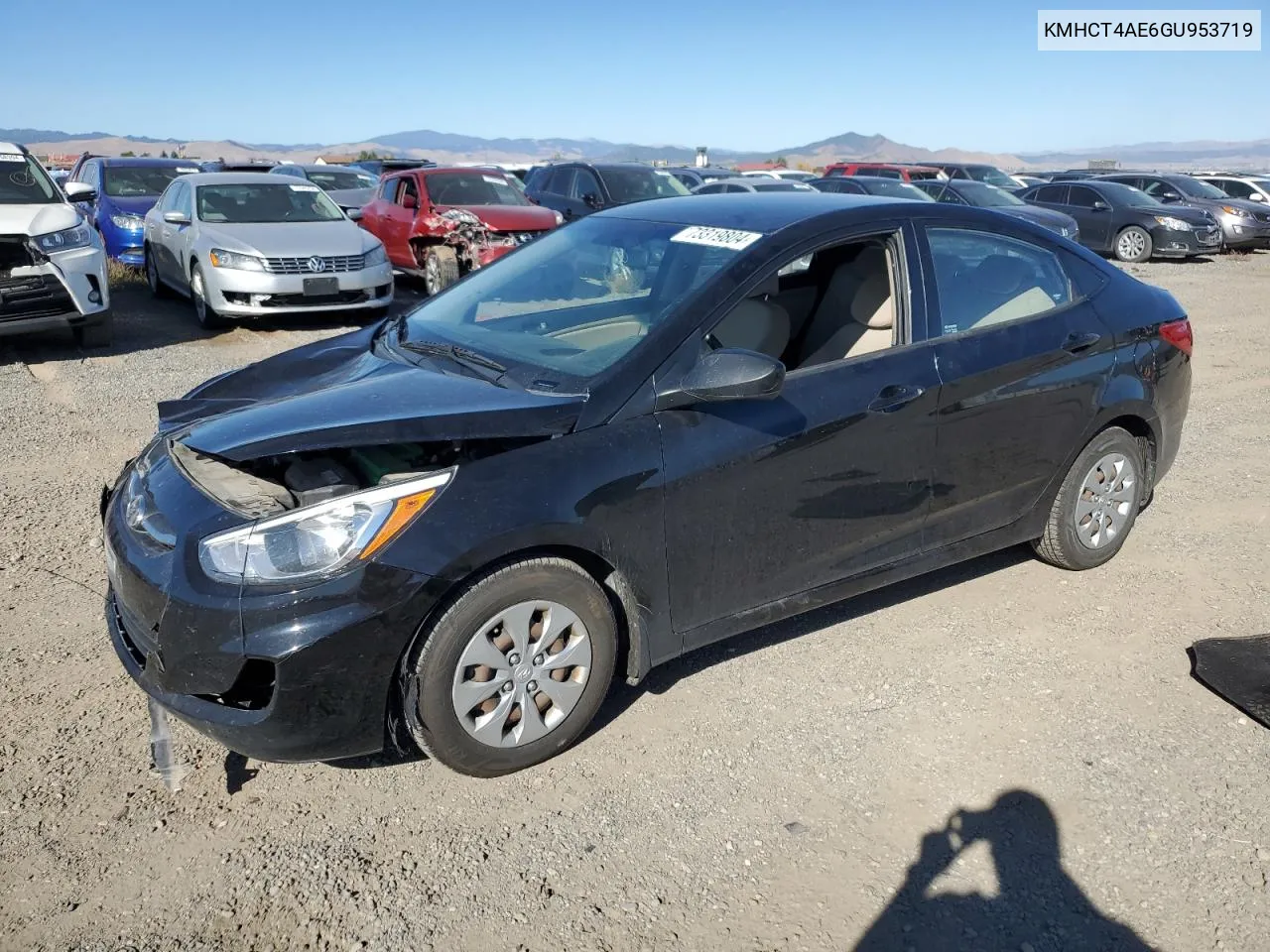 2016 Hyundai Accent Se VIN: KMHCT4AE6GU953719 Lot: 73319804