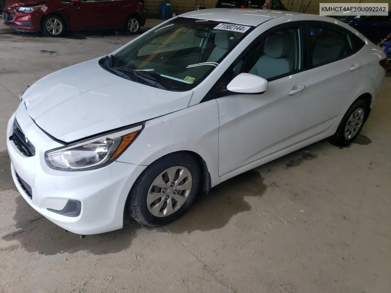 2016 Hyundai Accent Se VIN: KMHCT4AE3GU092242 Lot: 73376044