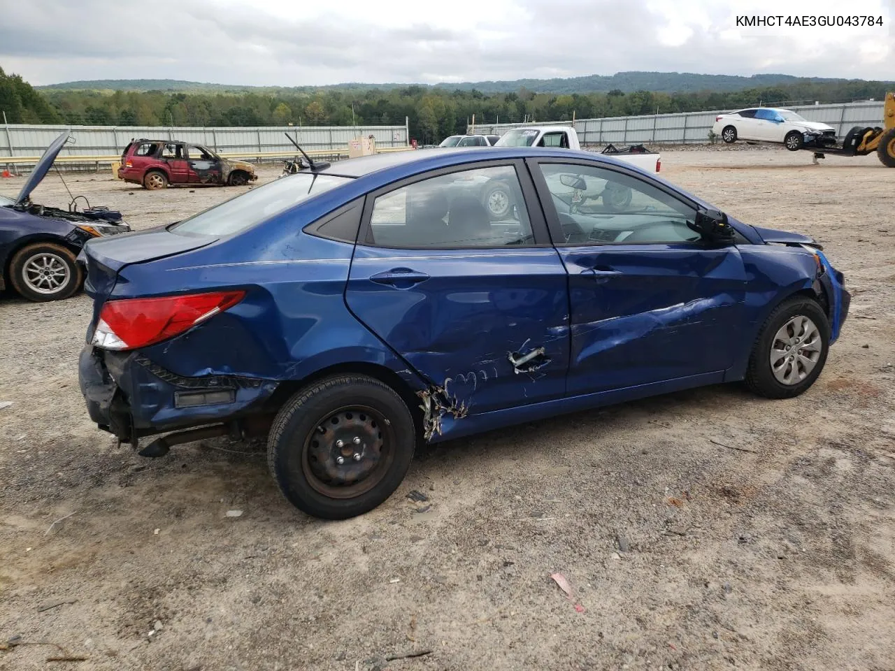 2016 Hyundai Accent Se VIN: KMHCT4AE3GU043784 Lot: 73488424