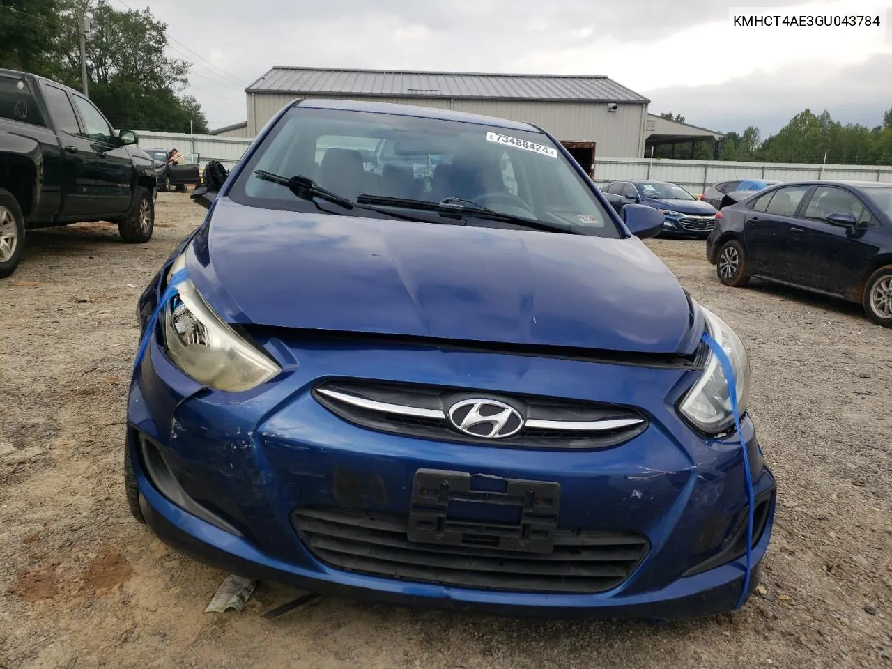 2016 Hyundai Accent Se VIN: KMHCT4AE3GU043784 Lot: 73488424