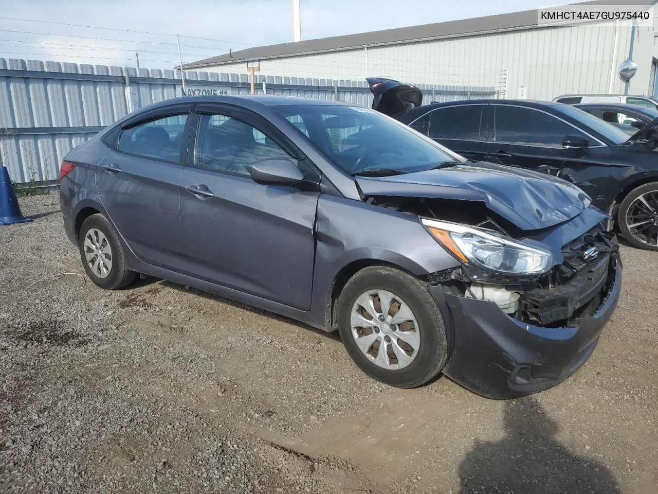 2016 Hyundai Accent Se VIN: KMHCT4AE7GU975440 Lot: 73497524