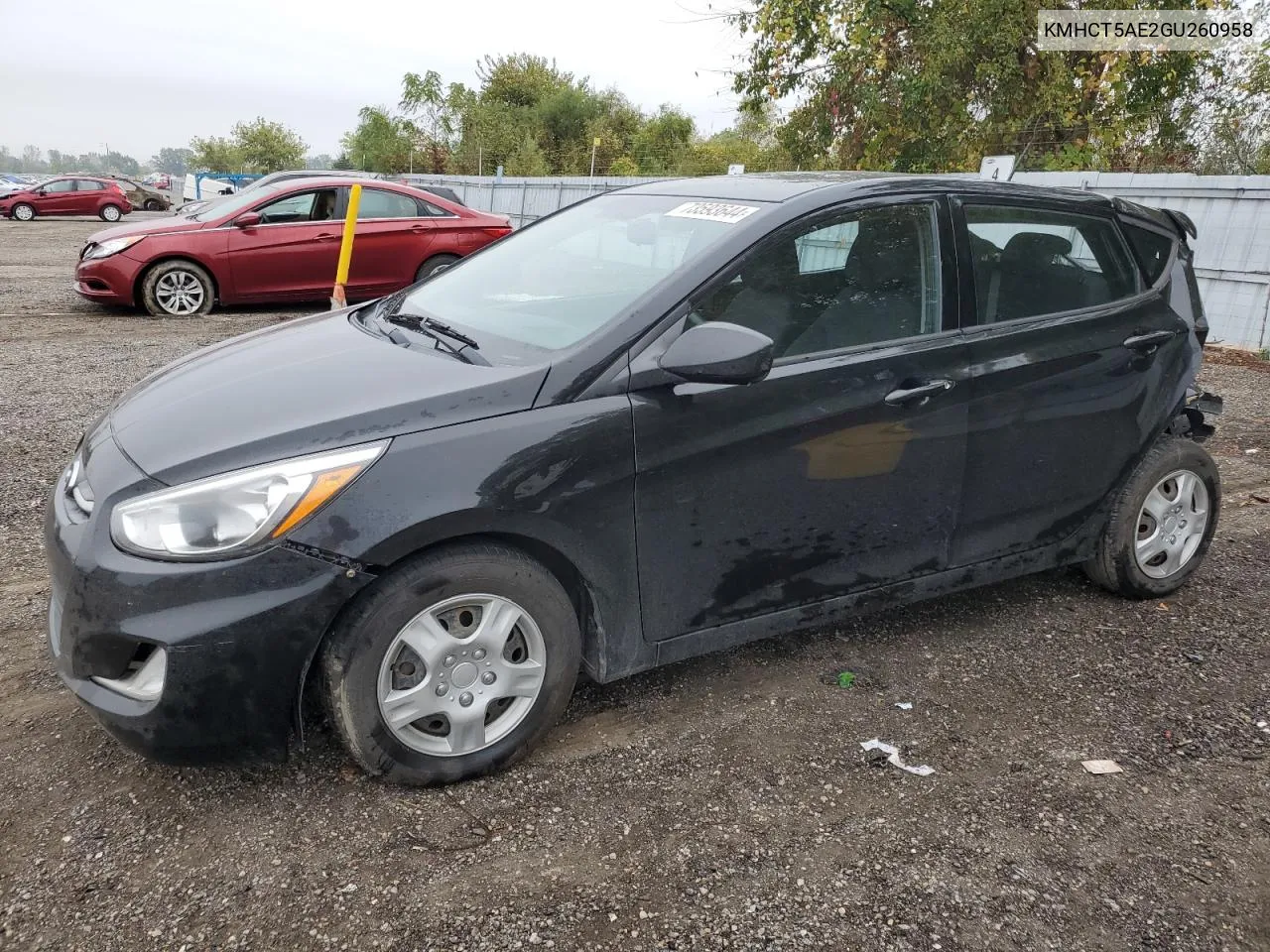 2016 Hyundai Accent Se VIN: KMHCT5AE2GU260958 Lot: 73593644