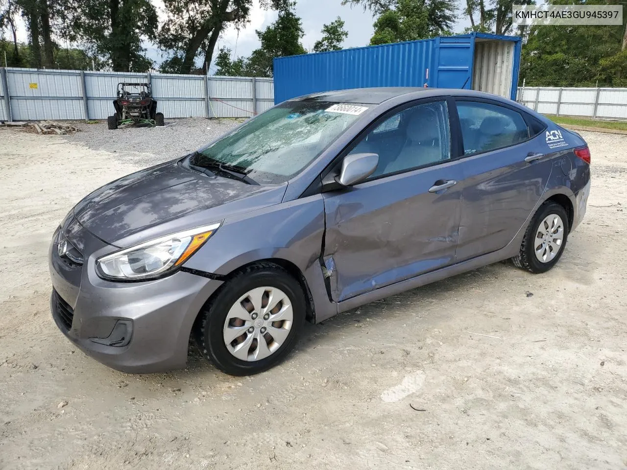 2016 Hyundai Accent Se VIN: KMHCT4AE3GU945397 Lot: 73660014