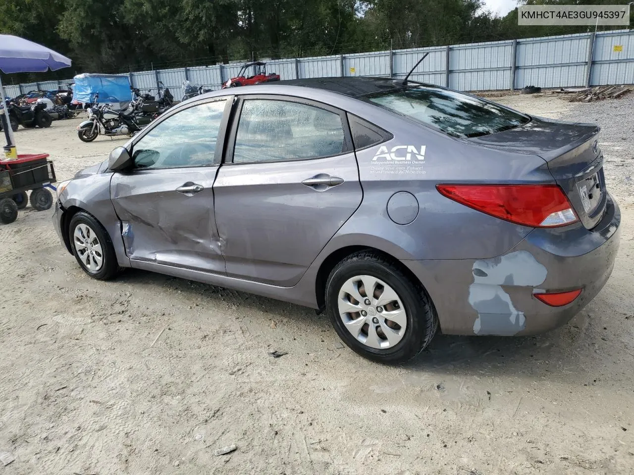 2016 Hyundai Accent Se VIN: KMHCT4AE3GU945397 Lot: 73660014