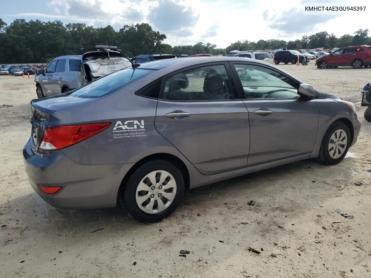 2016 Hyundai Accent Se VIN: KMHCT4AE3GU945397 Lot: 73660014