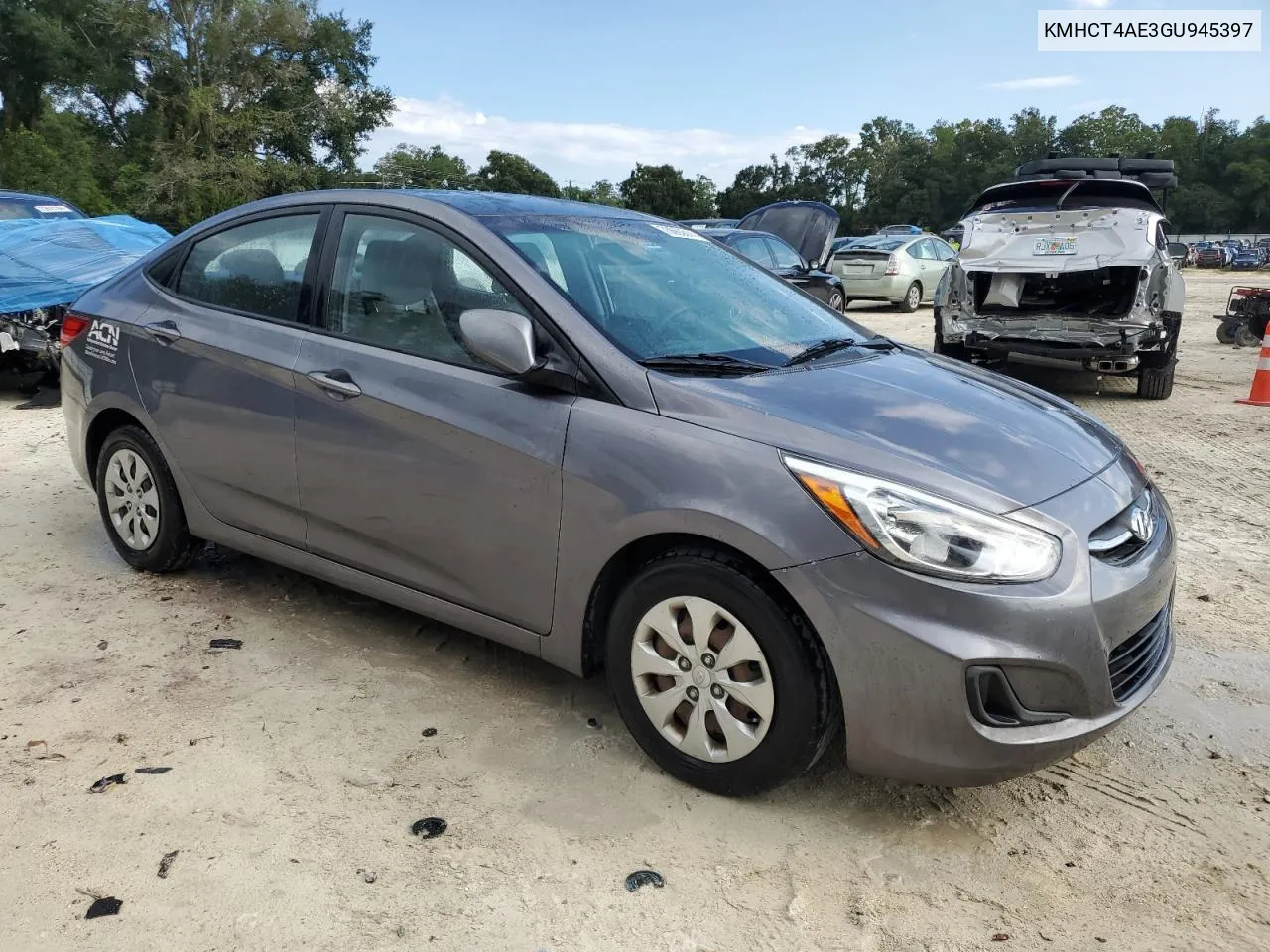 2016 Hyundai Accent Se VIN: KMHCT4AE3GU945397 Lot: 73660014