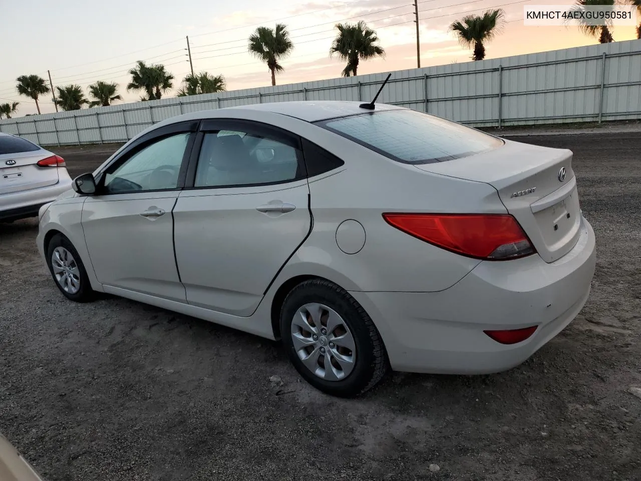 2016 Hyundai Accent Se VIN: KMHCT4AEXGU950581 Lot: 74042574