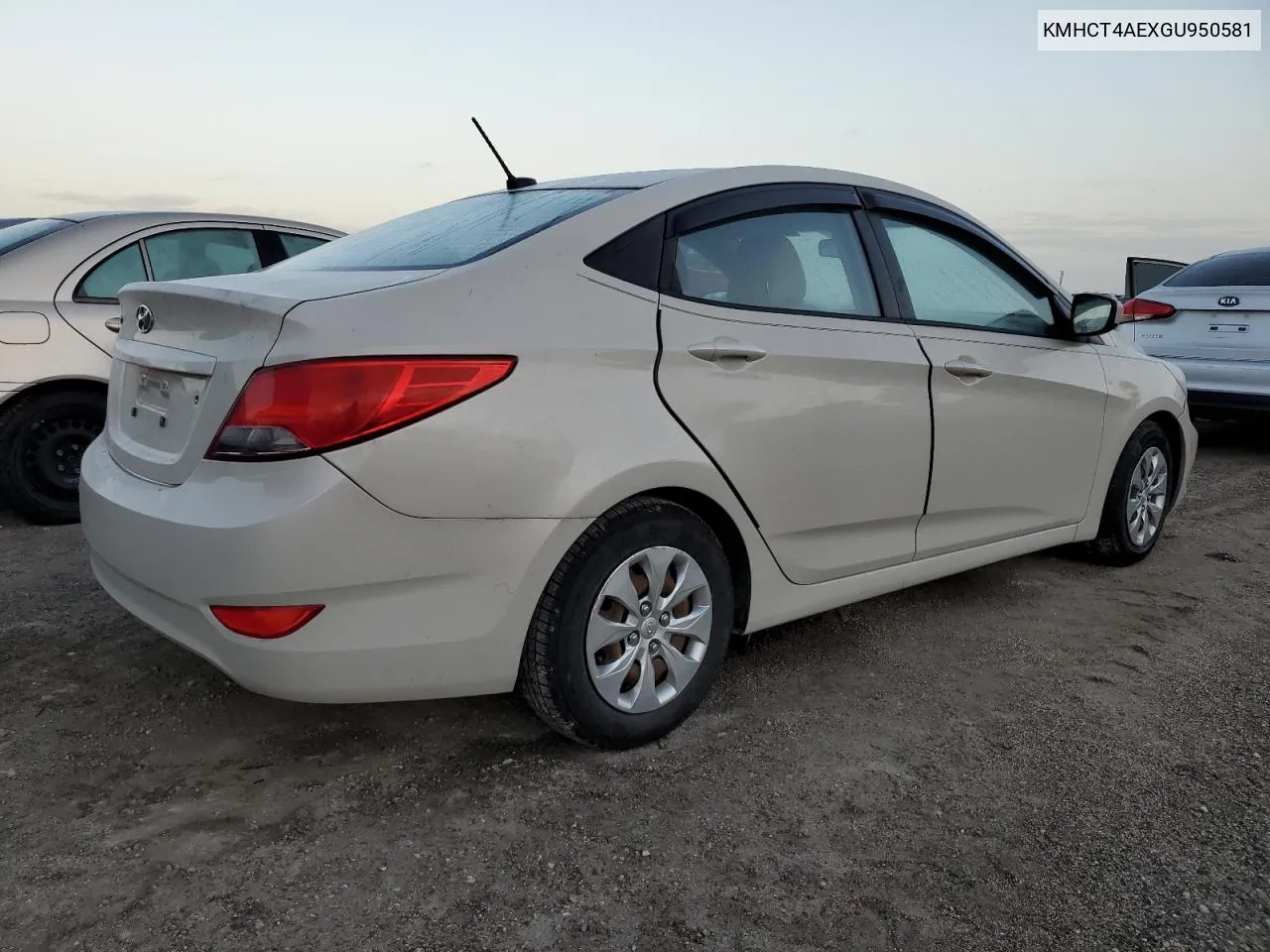 2016 Hyundai Accent Se VIN: KMHCT4AEXGU950581 Lot: 74042574