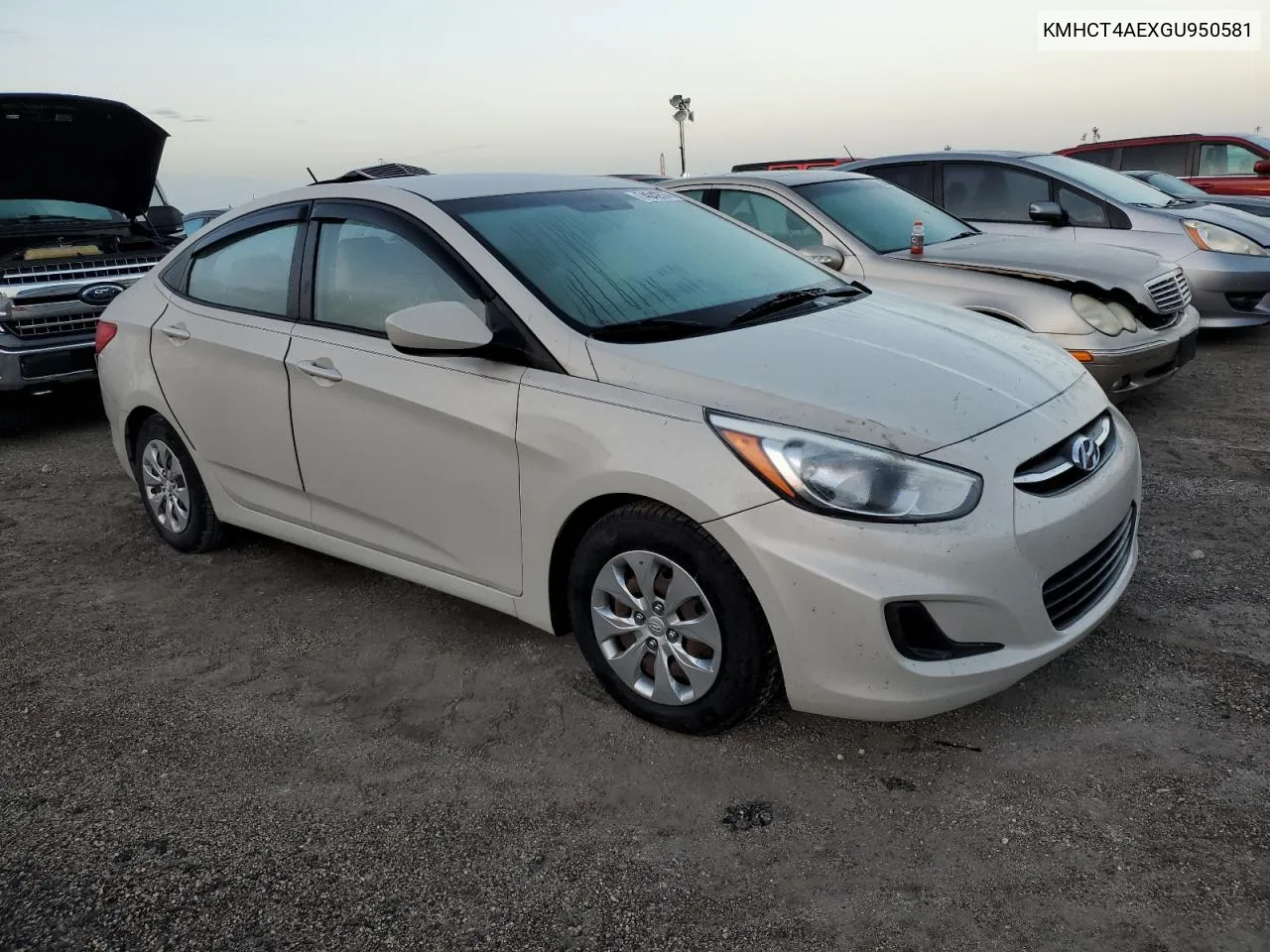 2016 Hyundai Accent Se VIN: KMHCT4AEXGU950581 Lot: 74042574