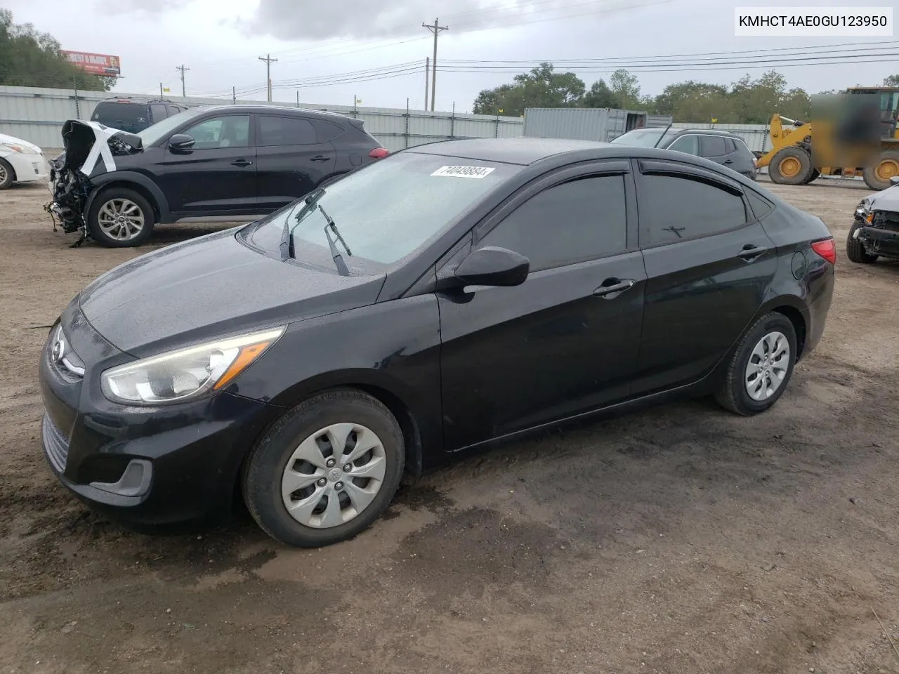 2016 Hyundai Accent Se VIN: KMHCT4AE0GU123950 Lot: 74049884