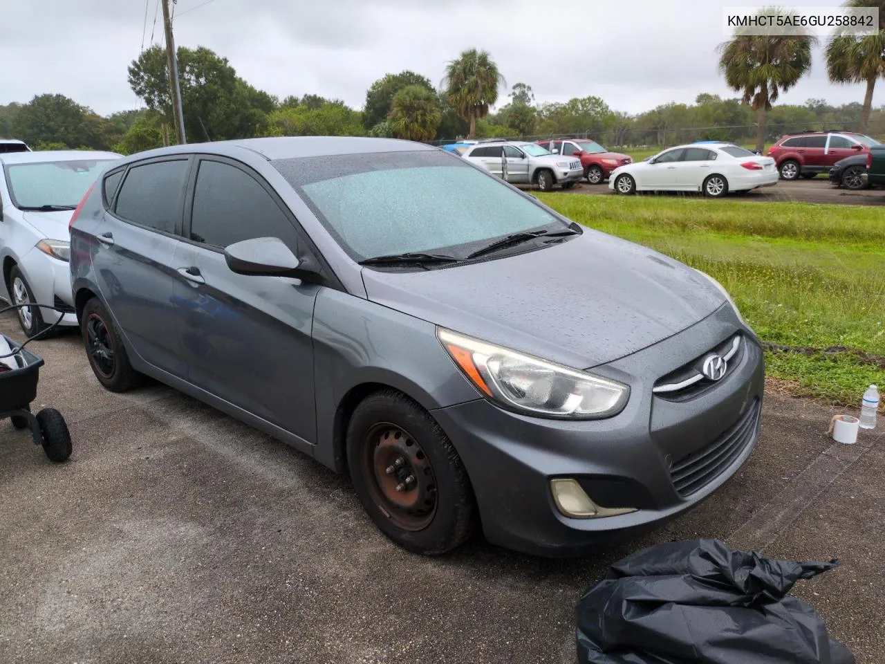 2016 Hyundai Accent Se VIN: KMHCT5AE6GU258842 Lot: 74568324