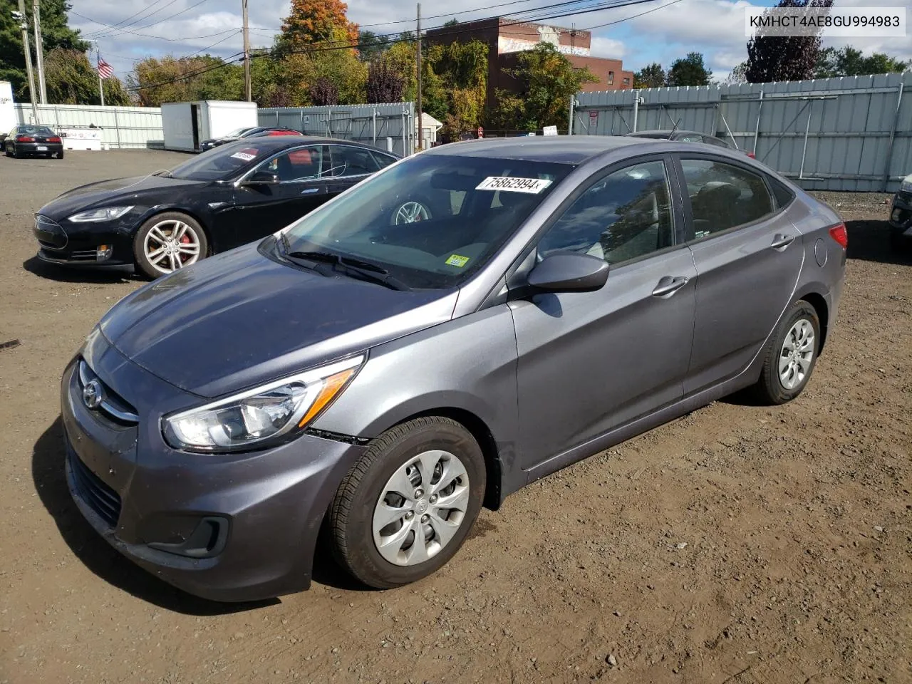 KMHCT4AE8GU994983 2016 Hyundai Accent Se