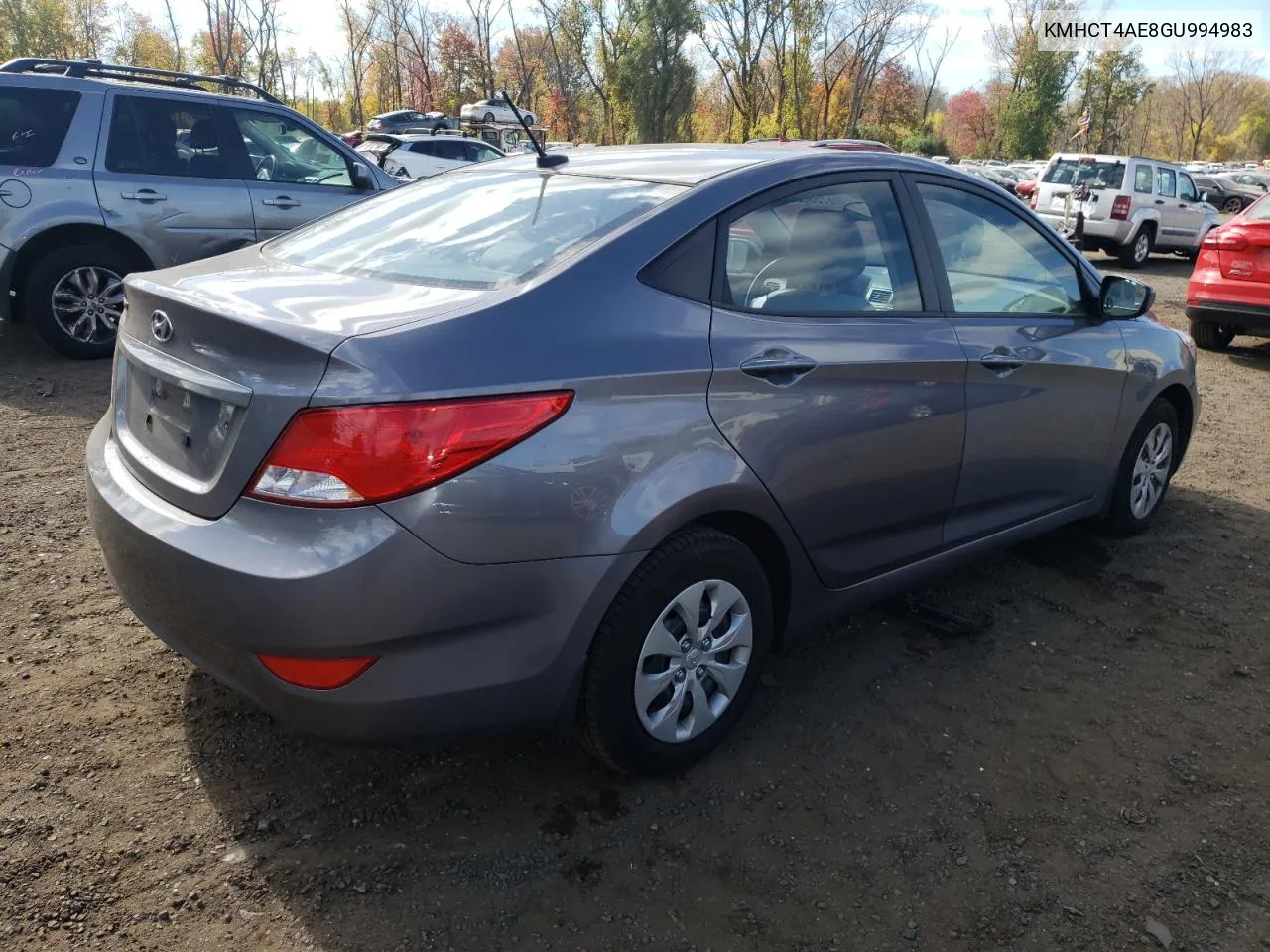 2016 Hyundai Accent Se VIN: KMHCT4AE8GU994983 Lot: 75862994