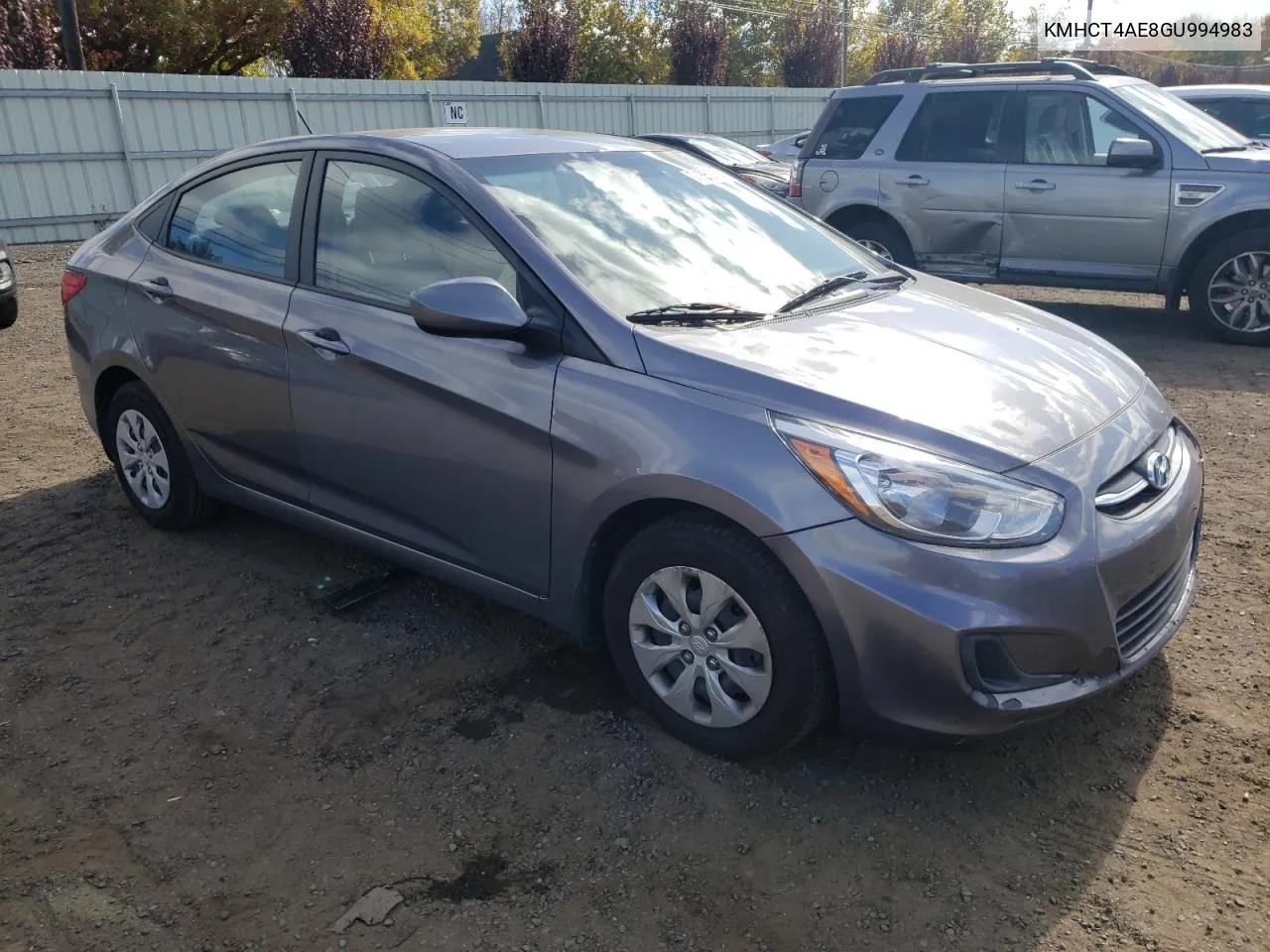 2016 Hyundai Accent Se VIN: KMHCT4AE8GU994983 Lot: 75862994