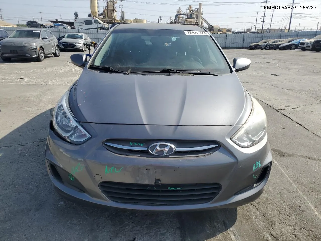 2016 Hyundai Accent Se VIN: KMHCT5AE7GU255237 Lot: 75872974